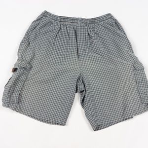 Vtg 90s Mens Medium Streetwear Plaid Cargo Shorts